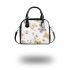 Seamless pattern of butterflies and flowers shoulder handbag
