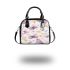 Seamless pattern with colorful pastel butterflies shoulder handbag