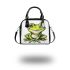 Simple cute clip art of a frog shoulder handbag