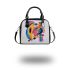 Simple drawing of an abstract shape in the style shoulder handbag