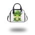 St patrick's day cute cartoon frog wearing leprechaun hat shoulder handbag