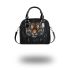 Tiger smile with dream catcher shoulder handbag