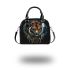 Tiger smile with dream catcher shoulder handbag