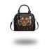 Tiger smile with dream catcher shoulder handbag