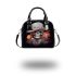 Timeless Skull in Cityscape Shoulder Handbag