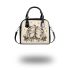 Two cute cartoon frogs in love shoulder handbag