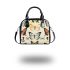 Various butterflies in different sizes and colors shoulder handbag