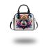 Vibrant and colorful panda design with intricate patterns shoulder handbag