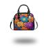 Vibrant Colorful Floral Pattern Shoulder Handbag