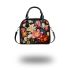 Vibrant Flower Vase Arrangement Shoulder Handbag