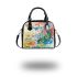 Watercolor painting of butterflies shoulder handbag