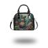 Whimsical frog with large eyes and vibrant colors shoulder handbag