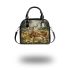 Whitetailed buck standing in meadow with daisies shoulder handbag