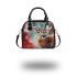 Whitetailed deer painting shoulder handbag