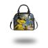 Yellow grinch with black sunglass shoulder handbag