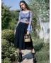 Women's Frill Midi Skirt – High Waist, Loose Fit, Solid Viscose Skirt for School or Casual Outfits