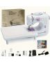 Portable Electric Sewing Machine - 12 Stitches, Automatic Winding, Extension Table & Kit | Beginner Friendly Home Crafting