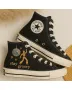 Embroidered Canvas Sneakers for Women, Men, Kids – Retro Style for Casual & Party Wear for Weddings & Festivals