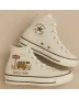 Embroidered Canvas Sneakers for Women, Men, Kids – Vintage Style for Everyday Wear, Weekend Adventures