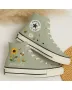 Floral Embroidered Sneakers for Trendsetters and Fashionistas – Stylish Statement Shoes for Everyday Wear, Outings