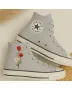 Floral Print Platform Sneakers for Women – Comfortable & Fashionable Footwear for Casual Outings, Parties – Perfect Gift for Shoe Lovers