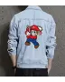 Mario Retro Leatherface Jacket for Men – Gift for Video Game Fans – Christmas Gift