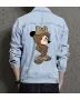 Minnie Men's Casual Jean Coat for Boyfriend - Great Contrast Stitching Gift - Street Festivals for Birthday - Teenagers