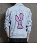 Bunny Men's Casual Jean Coat for Teen Boys - Great Urban Design Gift - Casual Hangouts for Just Because - Fashion-forward Men