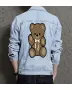 Bear Men's Casual Jean Coat - Gift for Brother on Classic Fit - School Wear Style for Back to School - Fashion-forward Men
