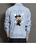 Minnie Men's Casual Jean Coat - Ideal Gift for Teen Boys - Contrast Stitching Style - Great for Shopping Days - Birthday Gift