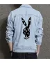 Bunny Rabbit Men's Casual Jean Coat - Ideal Gift for Young Man - Simple Style Style - Great for Street Festivals - College Start Gift