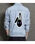 Bunny Men's Casual Jean Coat - Perfect Present for Boyfriend - Simple Style - for Everyday Wear - Just Because Gift