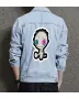 Men's Denim Jacket - Gift for Dad on Button Closure - Casual Meetups Style for Valentine's Day - Young Men