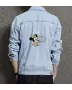 Mickey Men's Denim Jacket - Gift for Him - Button Closure for Weekend Wear - Just Because for Streetwear Enthusiasts