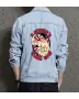 Men's Denim Jacket - Sumo Gym Edition - Gift for Him - Stylish Outerwear for Athletes - Christmas Present