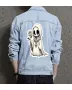 Boo Men's Denim Outerwear for Boyfriend - Chest Pockets with Coffee Dates - Gift Idea for Holiday Season Modern Men