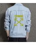 Men's Denim Outerwear for Boyfriend - Contrast Stitching with School Wear - Gift Idea for Back to School Fashion Fans