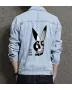 Bunny Men's Denim Outerwear - Gift for Young Man - Minimalist Design for Weekend Wear - Just Because for Modern Men