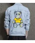 Bear Men's Denim Outerwear - Gift for Young Man on Contrast Stitching - Street Style Style for Birthday - Trend Followers