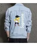 Men's Denim Outerwear - Gift Idea for Boyfriend - Button Closure for School Wear - Perfect for Congratulations