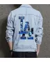 Men's Jean Jacket - Gift for Grandson on Minimalist Design - Casual Meetups Style for Back to School - College Students
