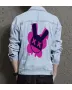 Bunny Rabbit Men's Jean Jacket - Gift for Young Man on Simple Style - Shopping Days Style for Father's Day - Streetwear Enthusiasts
