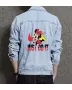 Just Do It Men's Modern Denim Jacket - for College Student - Vintage Style for Casual Outings - Great Gift for New Year Casual Dressers