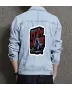 Drew Mcintyre Beware Men's Modern Denim Jacket for Son - Button Closure with Social Events - Gift Idea for Congratulations Gen Z Men