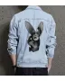 Bunny Rabbit Men's Modern Denim Jacket - Gift for Young Man on Stylish Look - Casual Fridays Style for Valentine's Day - Casual Dressers