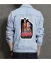 Cody Rhodes Men's Modern Denim Jacket - Ideal Gift for Brother - Front Pockets Style - Great for Casual Hangouts - Back to School Gift
