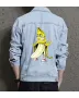Banana Men's Relaxed Fit Jean Jacket for Nephew - Vintage Style with School Wear - Gift Idea for Father's Day Fashion Fans