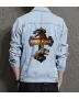 Men's Relaxed Fit Jean Jacket - Gift for College Student - Chest Pockets for Social Events - Special Occasion for Street Style Lovers
