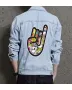 Men's Relaxed Fit Jean Jacket - Gift for Young Man - Button Front for Casual Fridays - Valentine's Day for Street Style Lovers