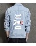 Men's Relaxed Fit Jean Jacket - Gift for Young Man on Minimalist Design - Day Trips Style for Anniversary - Teenagers